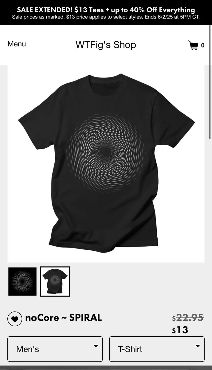 noCore's tweet image. $13 tees?! ~ Go get one!! 
Loads of other stuff as well. 

weirdtinyfigurines.threadless.com/designs/nocore…