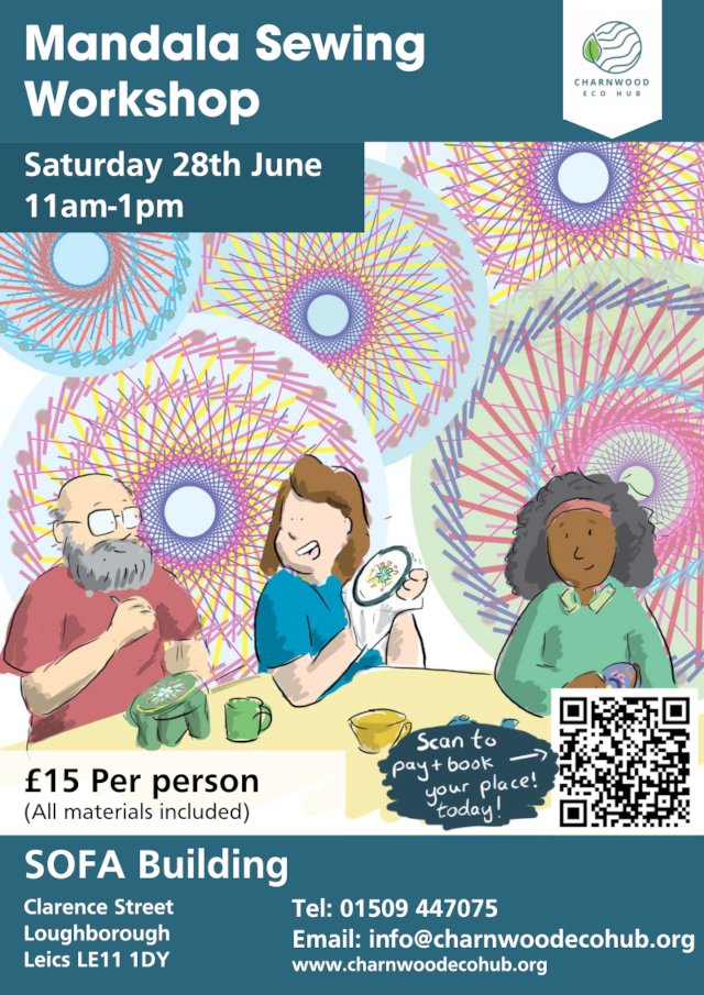 Transition Loughboro (@transitionlboro) on Twitter photo Saturday 28th June sees a mandala making workshop hosted at <a href="/Charnwoodecohub/">Charnwood Eco Hub</a> from 11am-1pm. Cost is £15 per person.
charnwoodecohub.org/workshops-and-… Saturday 28th June sees a mandala making workshop hosted at <a href="/Charnwoodecohub/">Charnwood Eco Hub</a> from 11am-1pm. Cost is £15 per person.
charnwoodecohub.org/workshops-and-…
