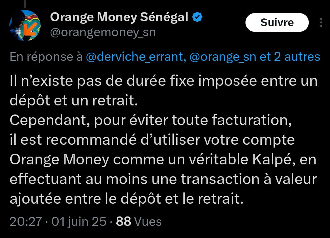 ndiolbusonko's tweet photo. "Un crime n'est jamais parfait "
#INAFF @orange_sn @orangemoney_sn
BOYCOTTEZ ! https://t.co/E3LnitJeiN