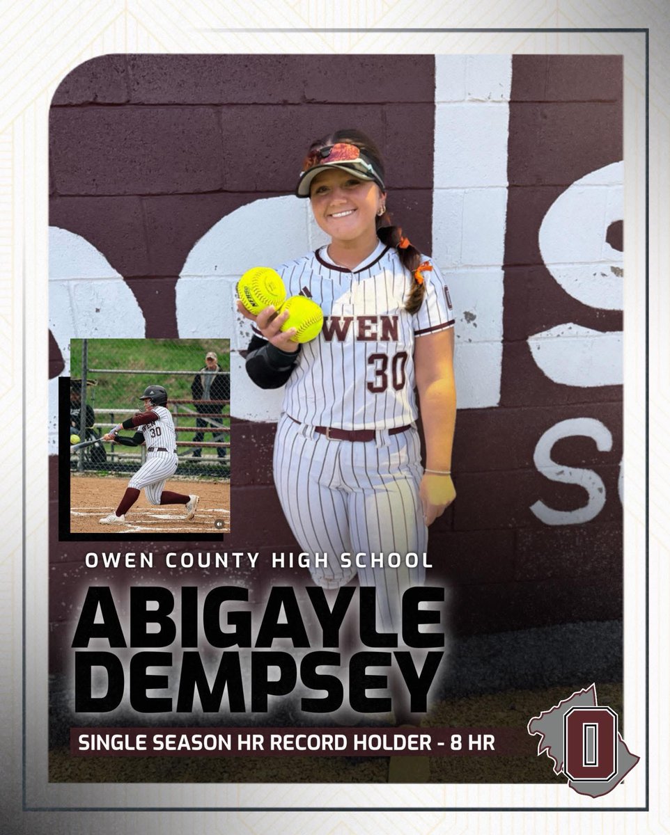 2025 end of season stats: 

544 batting average 
616 on base %
1.845 OPS
1.228 Slugging 
31 Hits 
9 singles
13 doubles 
1 triple 
8 HRS
45 RBI’S
9 BB
1 Strikeout 
AllTournament Team for All A 
All Tournament Team for 31st District 
Shortstop 31st District Team
Broke School Record