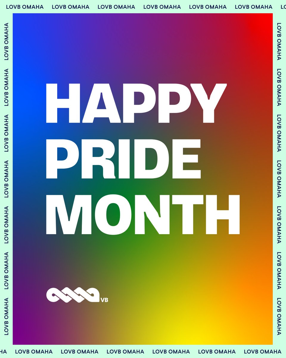 Happy Pride from LOVB Omaha! 💚 🏳️‍🌈
