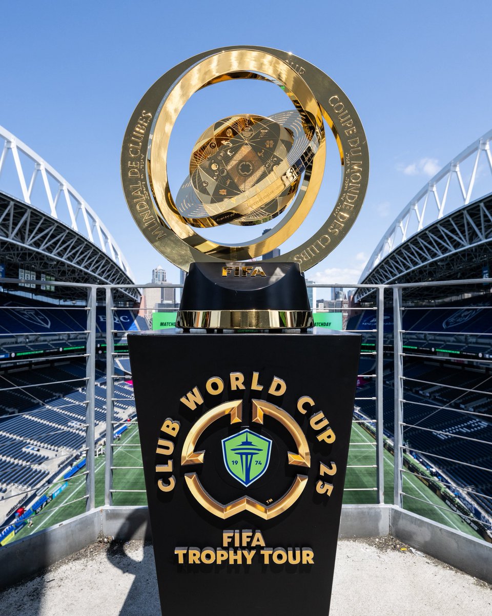 Lumen Field (@lumenfield) on Twitter photo The <a href="/FIFACWC/">FIFA Club World Cup</a> Trophy is at today's match as part of its trophy tour. Don't miss your chance to see it up close! 🏆
🎟️ lmnfld.com/7a9kbxq6
#FIFACWC #TrophyTour The <a href="/FIFACWC/">FIFA Club World Cup</a> Trophy is at today's match as part of its trophy tour. Don't miss your chance to see it up close! 🏆
🎟️ lmnfld.com/7a9kbxq6
#FIFACWC #TrophyTour