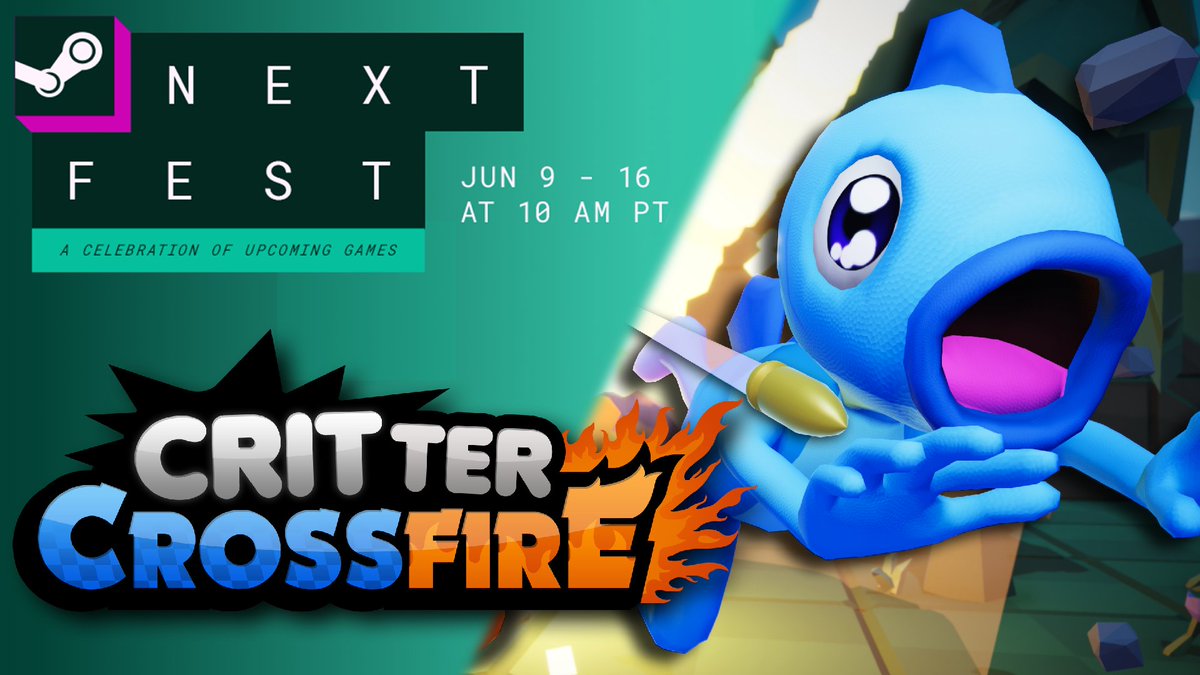 Critter Crossfire will be in Next Fest starting next week! Check it out and wishlist on Steam!

#wishlistwednesday #screenshotsaturday #indiegame #gamedev