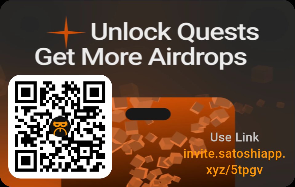Ismaili5S's tweet photo. https://t.co/gF0VVksMp2 
Join me on Satoshi App, trusted by 16M+ users. Earn free tokens from top web3 projects. It's quick and easy to sign up. Let's grow our crypto portfolios together! https://t.co/xzluuWsFOb
