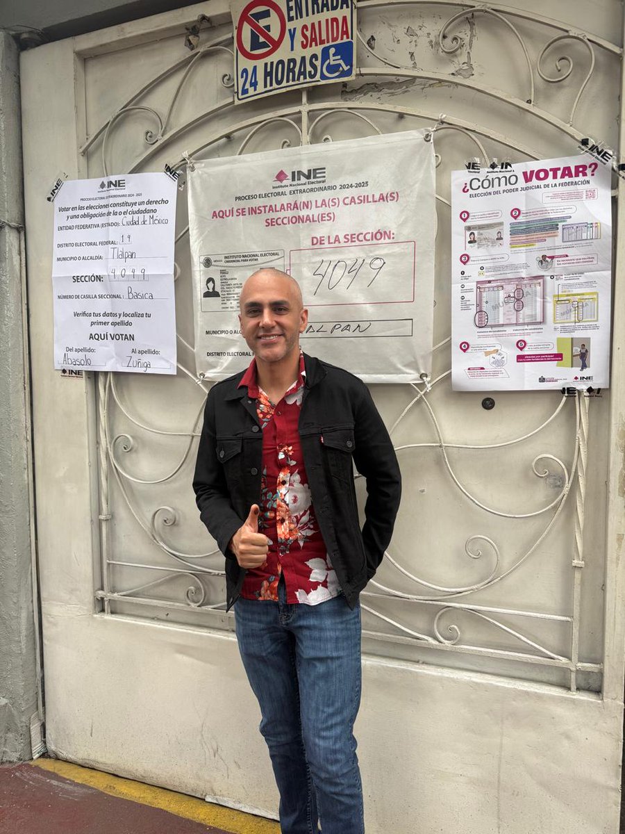 Acudimos a ejercer nuestro derecho al voto 🗳️ para construir democracia en la impartición de justicia en nuestra ciudad y en todo el país.

#LuisChávez #HagamosEquipo