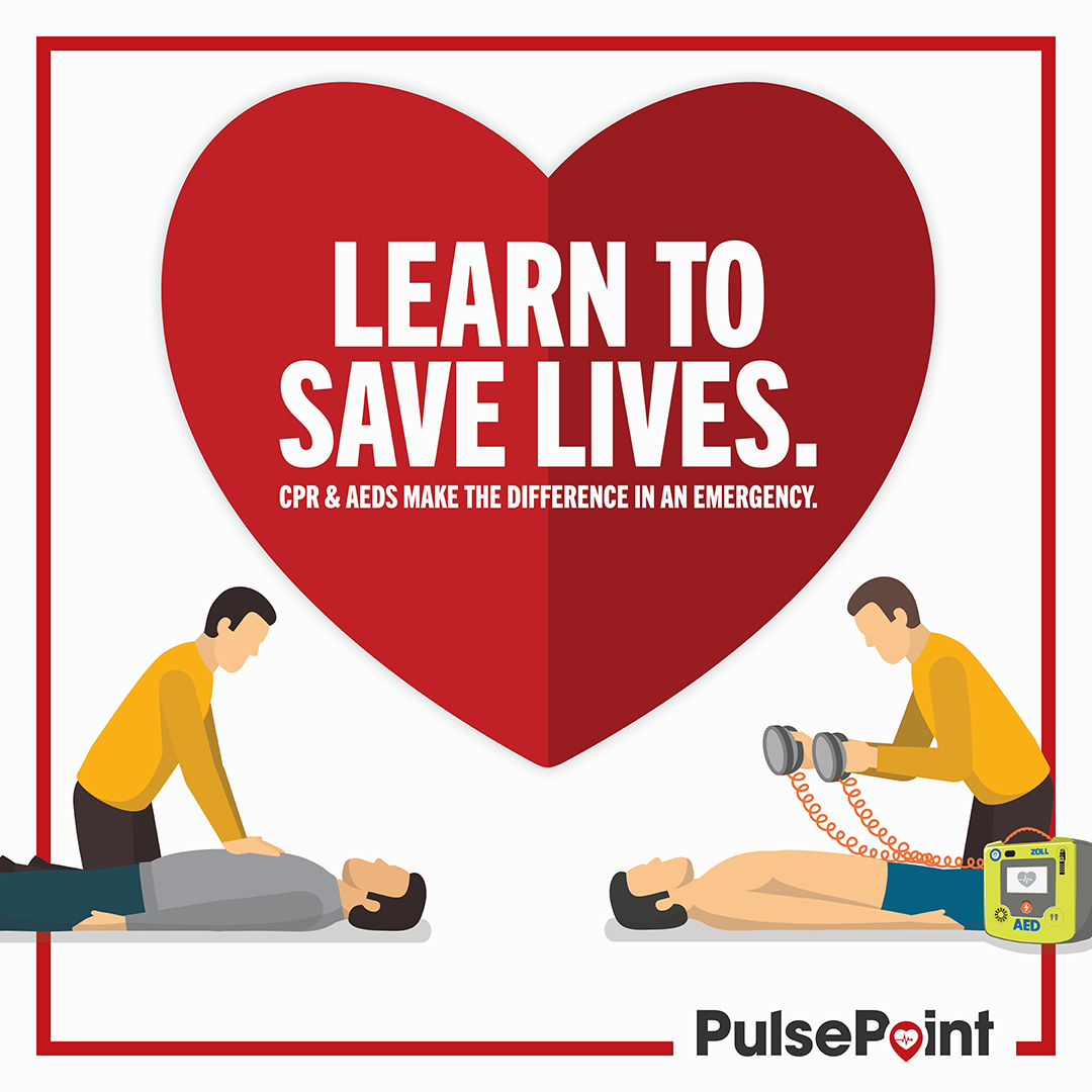 pulsepoint's tweet image. June 1-7 is CPR/AED Awareness Week!
Learn CPR and how to use an AED. These skills are truly LIFE SAVERS!