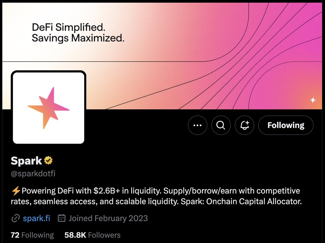 Good mornig Legends 🌄

Some project are just there for the hype 
Some project really work and produce

<a href="/sparkdotfi/">Spark</a> does both — precisely, persistently, onchain. $2.6B+ in liquidity. 1.2% mindshare. +64K sentiment. 
 This isn’t just traction. It’s presence with purpose. And the