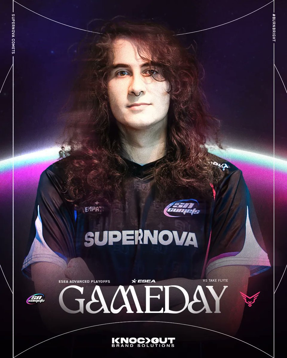 Supernova Comets (@sncomets) on Twitter photo Taking flight? Not on our watch 😉
It’s game time vs <a href="/TakeFlyteGG/">Take Flyte</a> in the ESEA Advanced lower bracket playoffs! 💪
⏰5:30 PM PDT | 8:30 PM EDT
⬇️Stream link below!
#BurnBright💫| #SNWIN | #ESEA Taking flight? Not on our watch 😉
It’s game time vs <a href="/TakeFlyteGG/">Take Flyte</a> in the ESEA Advanced lower bracket playoffs! 💪
⏰5:30 PM PDT | 8:30 PM EDT
⬇️Stream link below!
#BurnBright💫| #SNWIN | #ESEA