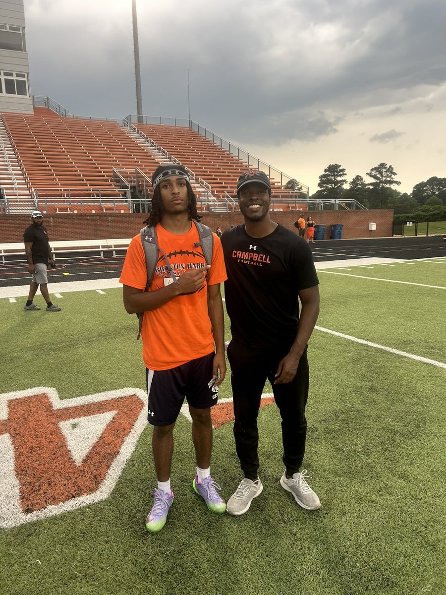 jaycmcdowell07's tweet image. Had a great time at Campbell today🐪 @CoachRidings @CoachEAmoako @GeneralsFootbal @_CoachDB
