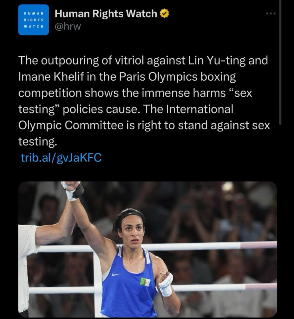 Well, this aged well <a href="/hrw/">Human Rights Watch</a>. All you had to do was open your eyes &amp; look at him to know he is a man.