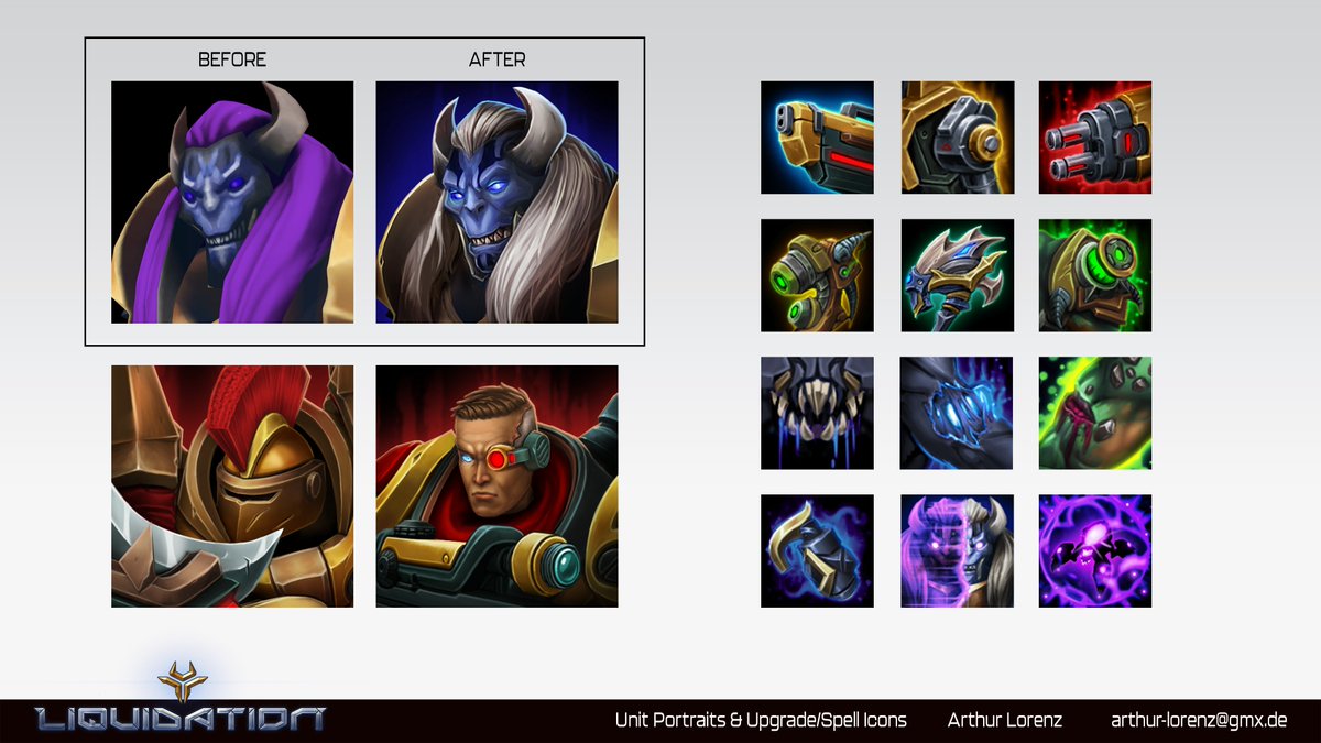 Happy to share some of my work for <a href="/LiquidationGame/">LIQUIDATION</a> 

I am responsible for concept art, handpainted texturing as well as portrait and icons for the game.

Modeling done by Shadi