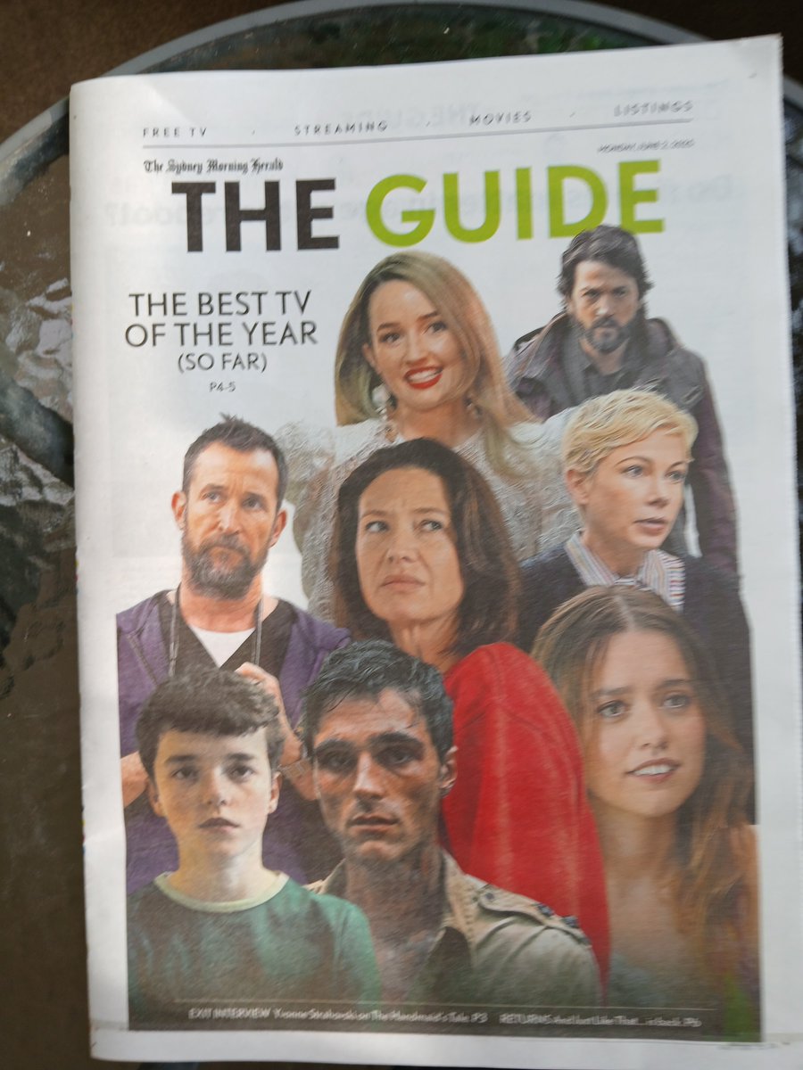 Congrats to #TheNewsreader team. Anna Torv the centre photo in this review reprinted 2 June. "where local drama is increasingly rare on free-to-air TV, it was a beacon of hope. Let's just hope there's more like it-&amp; soon". Jacob Elordi below AT.