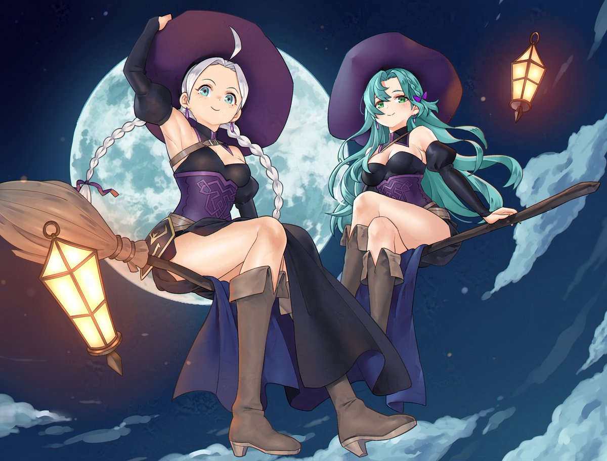 RedKite333's tweet image. Romance observer witches, Nina & Chloe!
crafted for @J58276884 thank you so much!!
#FE #FireEmblem #FireEmblemEngage #FireEmblemFates #FireEmblemHeroes