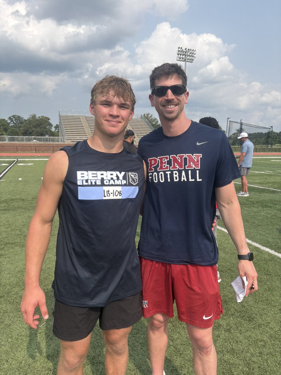 ColtonBogan's tweet image. Thank you @BerryFootball! Had an amazing camp with the opportunity to talk to some incredible coach’s! @Coachward1 @CoachOsbey @David_Hickson @Coach_McCorkle @David_Josephson @FB_CoachElliott @TerryUrsin