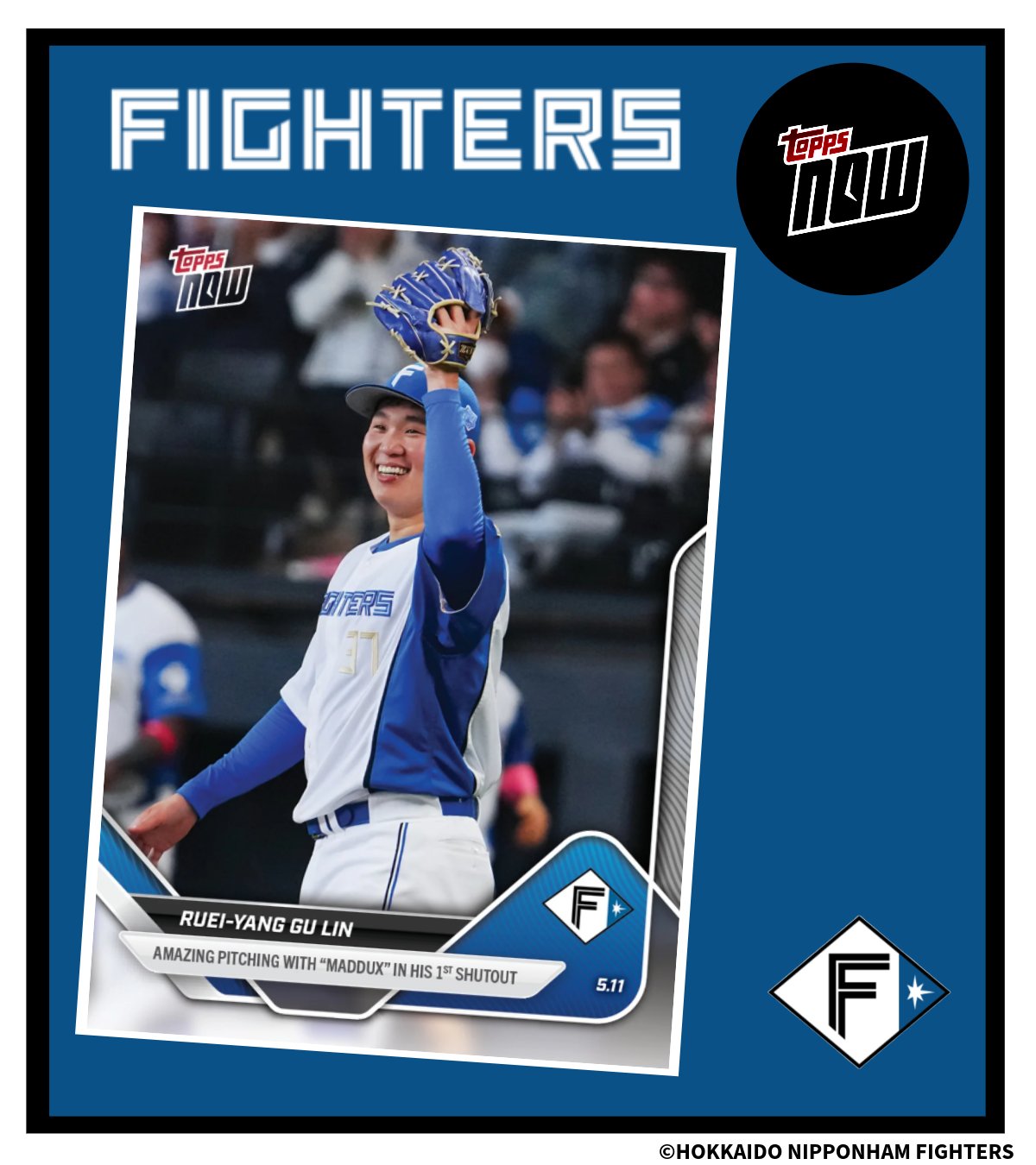Topps - topps now 達孝太 165 北海道日本ハムファイターズ トップスナウ ☆ 28 【達孝太(ROOKIE)/北海道日本ハムファイターズ】Topps 2022