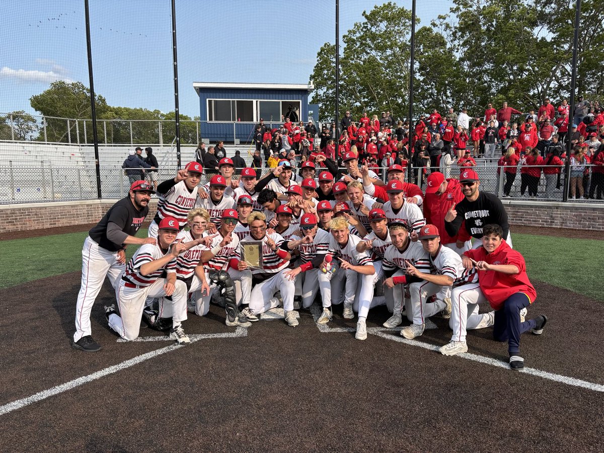 Justin Hendrickson pitched 6 innings giving up one run and DJ Fillipone got the save to give Connetqout a 3-2 victory and the AAA County Championship! This was EARNED as they played 7 games in 11 days going 6-1 beating the 2,3,4 (2x),7 and 9 seeds!