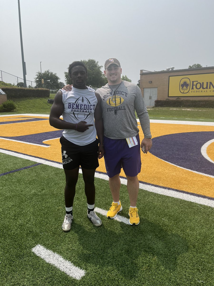Bryston Coleman (@brystoncoleman) on Twitter photo Enjoyed the opportunity to compete at <a href="/GoTigers_FB/">Benedict College Football</a> and Learn from <a href="/CoachCampBC/">Shea Campbell</a> & <a href="/I_stephens_12/">Isaiah Stephens</a>
Thank you <a href="/ChampGMG/">Coach Champ Merriweather</a> Enjoyed the opportunity to compete at <a href="/GoTigers_FB/">Benedict College Football</a> and Learn from <a href="/CoachCampBC/">Shea Campbell</a> & <a href="/I_stephens_12/">Isaiah Stephens</a>
Thank you <a href="/ChampGMG/">Coach Champ Merriweather</a>