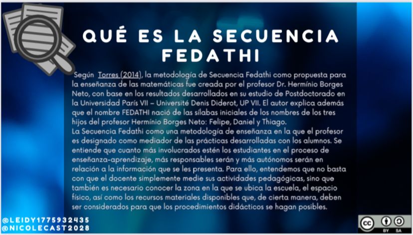 NicoleCast2028's tweet photo. "La secuencia Fedathi transforma la enseñanza en un proceso activo, guiado por el docente y construido por el estudiante."
#PedagogíadelasCienciasExperimentales #Investigador #Procesos #Importancia #secuencia #educación @jorgearmi20 @Leidy1775932435 https://t.co/5TAdmas1tz