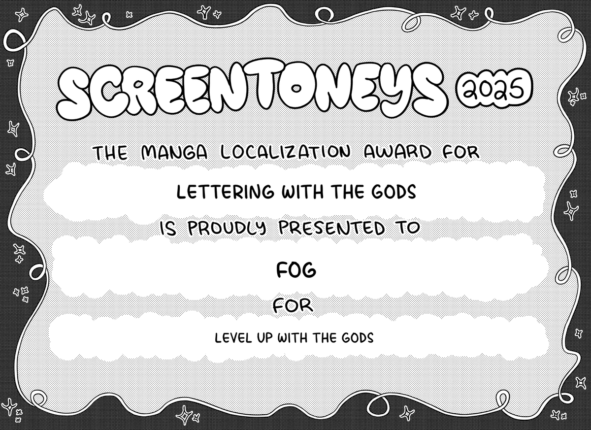 I’m officially lettering with the gods according to the screentoneys, which makes it like super duper extra official.  

I don’t make the rules, y’all just gotta deal with it.