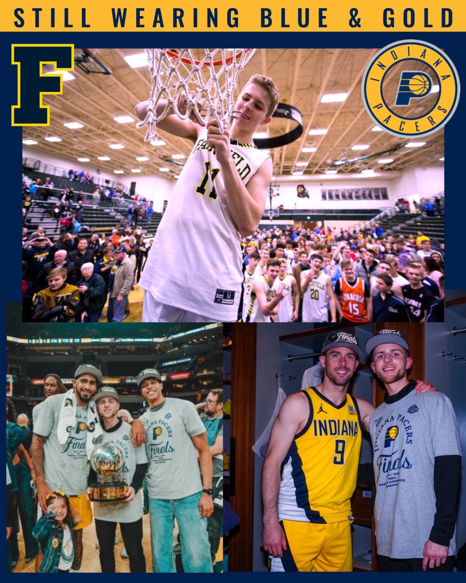 Fairfield Boys Basketball (@fhsfalconhoops) on Twitter photo Still wearing BLUE & GOLD..... <a href="/L_stephens11/">Luke Stephens</a> in 2017 as a Sectional Champion, a 1,000 career point scorer and now as an assistant for the <a href="/Pacers/">Indiana Pacers</a> . Congratulations on becoming the Eastern Conference Champions and advancing to the NBA Finals.
#FALCONPR1DE Still wearing BLUE & GOLD..... <a href="/L_stephens11/">Luke Stephens</a> in 2017 as a Sectional Champion, a 1,000 career point scorer and now as an assistant for the <a href="/Pacers/">Indiana Pacers</a> . Congratulations on becoming the Eastern Conference Champions and advancing to the NBA Finals.
#FALCONPR1DE