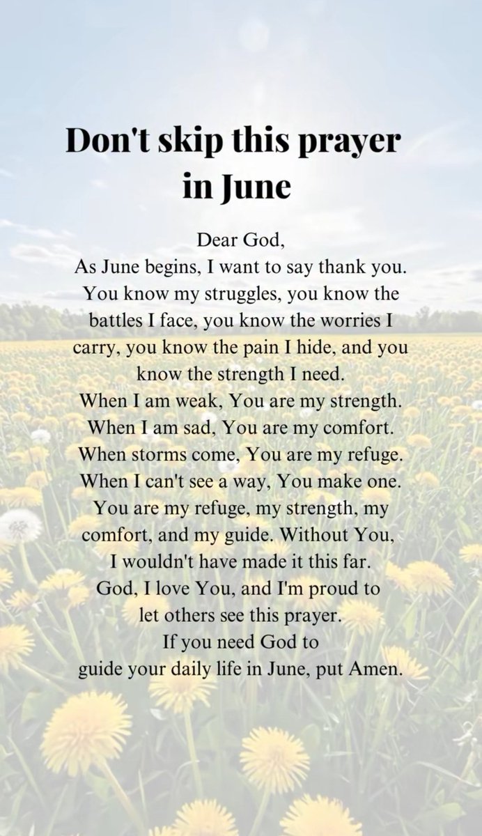 Don't skip this prayer in June