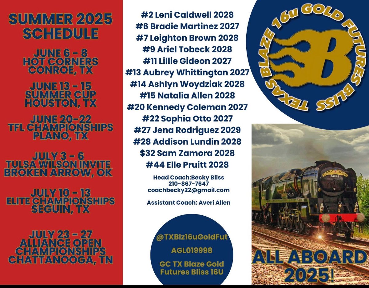 Ariel Tobeck (@tobeckariel2028) on Twitter photo It’s going to be a busy Summer 🥎☀️ let’s make it a good one! 💪🏼 <a href="/TXBlz16uGoldFut/">TX Blaze 16U Gold Futures</a> <a href="/VRHS_softball/">Vista Ridge Softball</a> It’s going to be a busy Summer 🥎☀️ let’s make it a good one! 💪🏼 <a href="/TXBlz16uGoldFut/">TX Blaze 16U Gold Futures</a> <a href="/VRHS_softball/">Vista Ridge Softball</a>