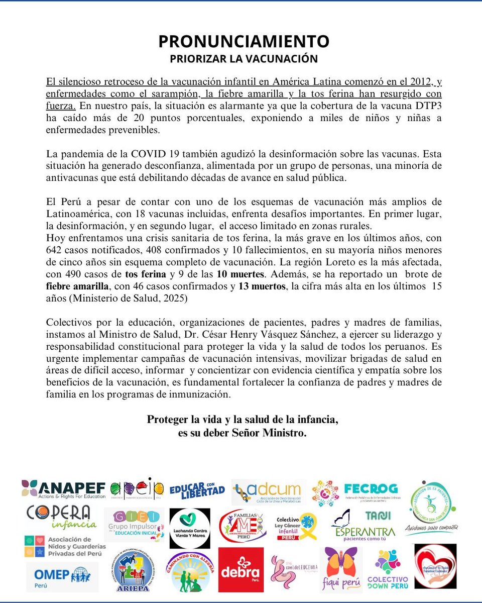 #lasvacunssalvanvidas
📷Urge recobrar la confianza de la gente en los esquemas de vacunación📷
@MINSA, necesitamos campañas de información por radio, tv, prensa. Usen las herramientas que tienen.por enfermedades PREVENIBLES no deben MORIR nuestras infancias.