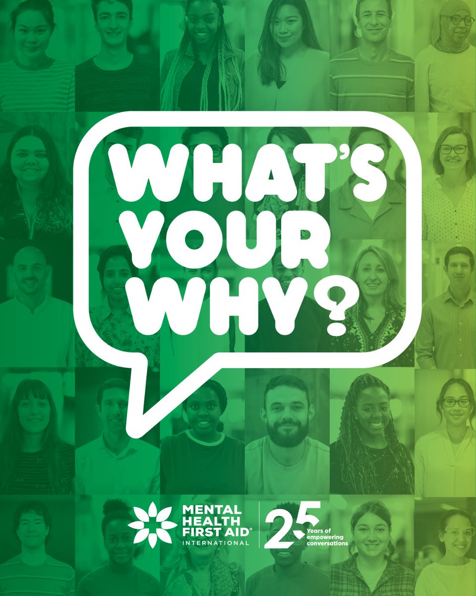 Are you an MHFAider, Instructor or provider?
We'd love to hear your why!
Visit: mhfa.com.au/our-why

#MHFA25 #MyMHFAWhy