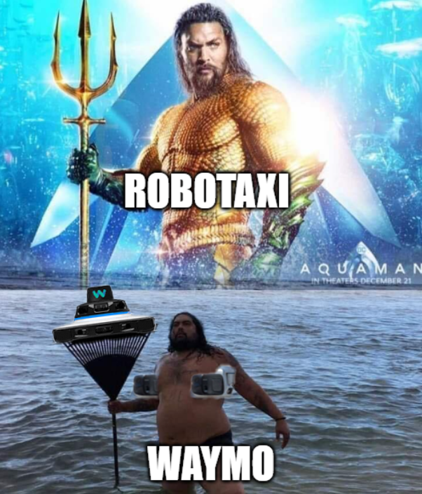 robotaxi vs waymo $tsla