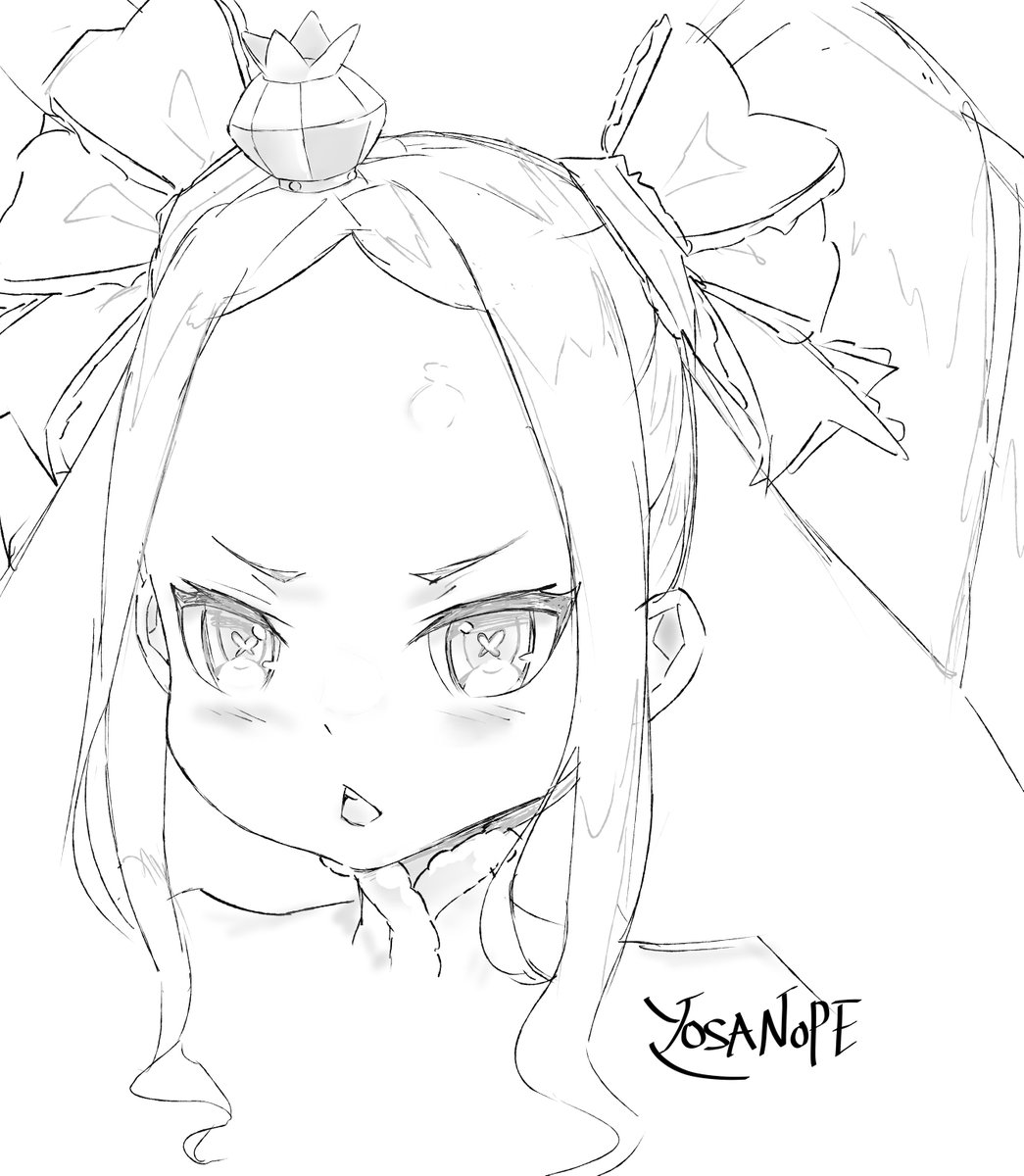 YOSANOPE's tweet photo. Another sketch of Beatrice
Still working on Capella illustration
#rezero #リゼロ https://t.co/GBUEy8g2Uk