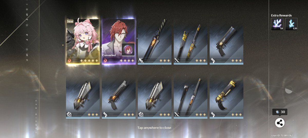 MyNameIsJaymatt's tweet photo. Late pull for Encore and still worth it.   Now I only got 3 on my wish list for my next pulls.

#WuWa #WuWaEncore #WutheringWaves #WutheringWavesEncore #fypシ #fypシ゚ #fypシviral #fypage #fyptwitterviral https://t.co/f27eajloe0