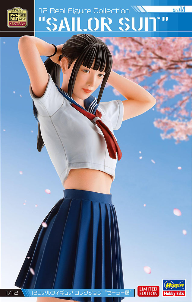 セーラー服　ハセガワ製　1/12　バーミリオン氏原型　塗装済み完成品　ゲーテル。 セーラー服 ハセガワ製 1/12 バーミリオン氏原型 塗装済み完成品