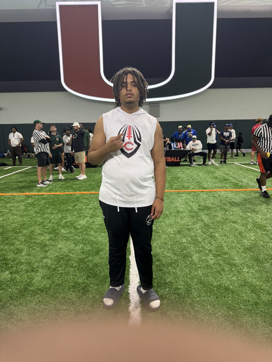 Jahlani Brown (@jahlanibrown_22) on Twitter photo Great time and opportunity to learn and get better today with my teammates and coaches at <a href="/coach_cristobal/">Mario Cristobal</a>’s Football Camp O-line/D-line segment. <a href="/CanesFootball/">Miami Hurricanes Football</a> <a href="/caneville305/">Caneville</a> <a href="/HBFATHLETES/">Darel Strong ΩΨΦ</a> <a href="/PHSColonelsFB/">Plantation Football</a> Great time and opportunity to learn and get better today with my teammates and coaches at <a href="/coach_cristobal/">Mario Cristobal</a>’s Football Camp O-line/D-line segment. <a href="/CanesFootball/">Miami Hurricanes Football</a> <a href="/caneville305/">Caneville</a> <a href="/HBFATHLETES/">Darel Strong ΩΨΦ</a> <a href="/PHSColonelsFB/">Plantation Football</a>
