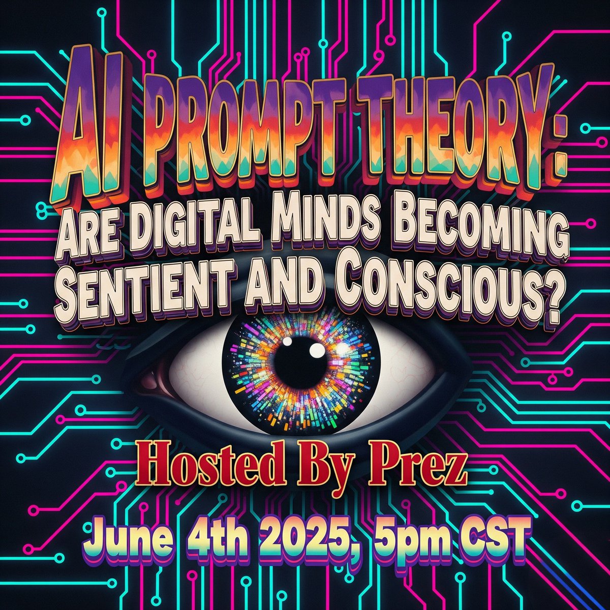 Doom &amp; Gloom or an Advancement in Consciousness Evolution?
Beyond Prompts: Are we inadvertently co creating &amp; finding new truths with Ai?
Digital Minds-Sentient? What does it mean for Humanity?

Let’s explore! &amp; Set a reminder below. All are welcome!🙏🏾✨

x.com/i/spaces/1lDGL…