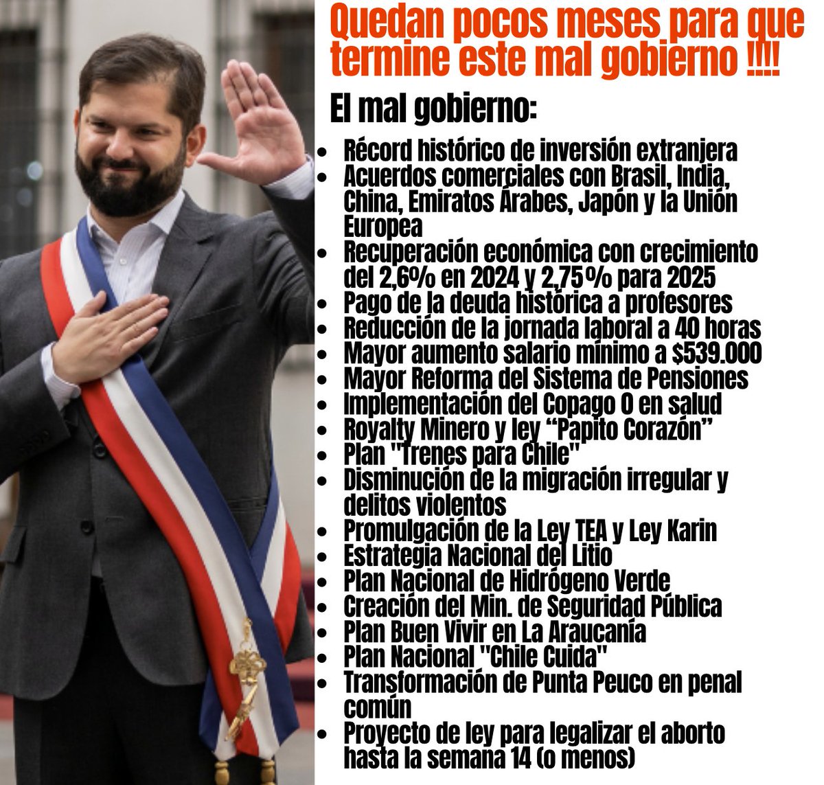 El Gobierno que caería en 3 meses, según la derecha. #cuentapublica2025 #CuentaPublica