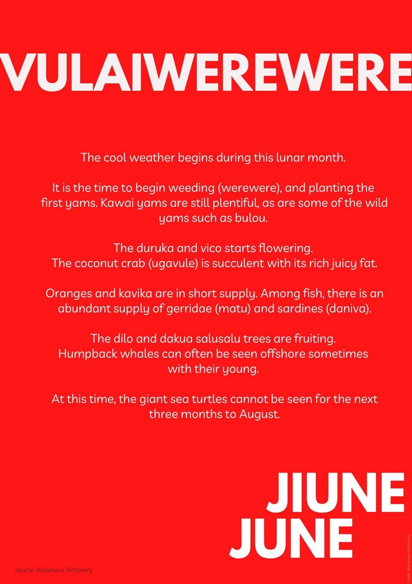 Bula Vulaiwerewere (Hello June) 🇫🇯
#Fiji #TeamFiji 

📸 iTaukei Trust Fund Board