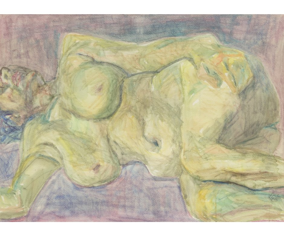 배동신은 투명하고 담백한 수채화가 한국인의 정서에 적합하다고 여겨 유학 시기 이후 평생 수채화에 전념하였습니다. 1950년대 전반에는 주로 자화상을 비롯한 인물을 그렸고 1950년대 말부터는 산을 그렸는데, 특히 무등산은 30년이 넘는 기간 동안 그의 주요 소재가 되었습니다. 그는 정물, 누드