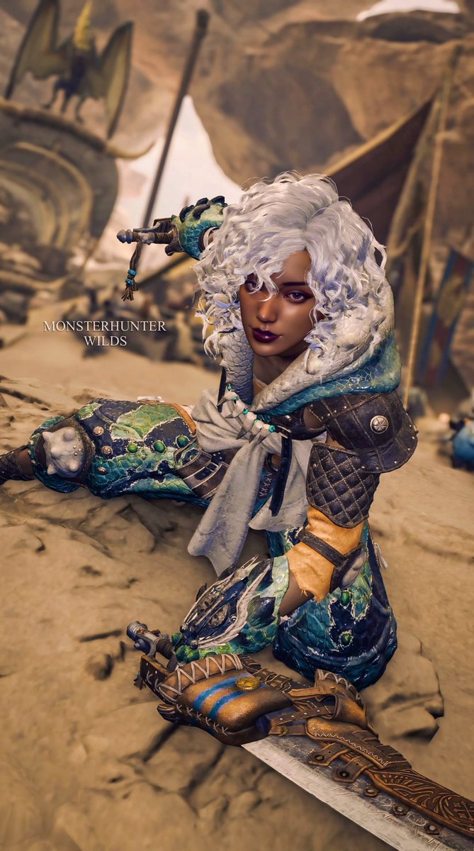 サブキャラのメアリーです👩🏾‍🦳
褐色イケ女作りたかったの！！
#MHWilds