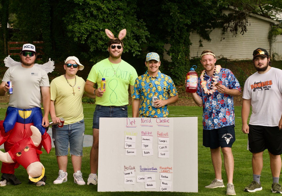 The captains and teams are set for the 2025 Dirt Nerd Wiffle Ball Classic on July 20th ⚾️ 

Team Hawaiian Punch is ready 🌺👊