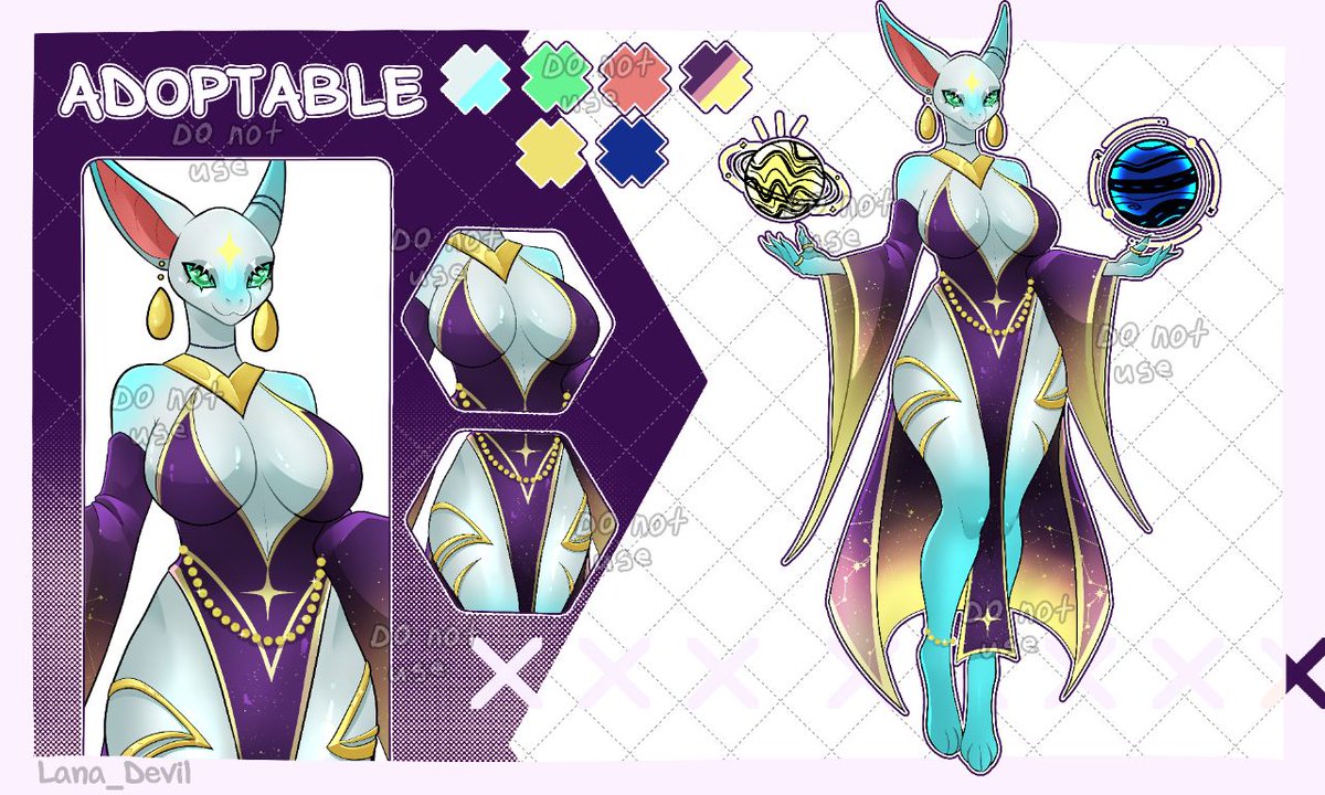 LanaDevil3103's tweet photo. Adoptable
_
SB: $30
Minimum Increase: $1
AB : -
_
$60 - New outfit
$80 - NSFW version 
$100 - NSFW version + Futa version
$150 - NSFW version + New outfit
$200 - All options 
_
PAYMENT METHOD - lavatop 

#adoptables #artmoots #furry #Alien https://t.co/adsz2zWXqI
