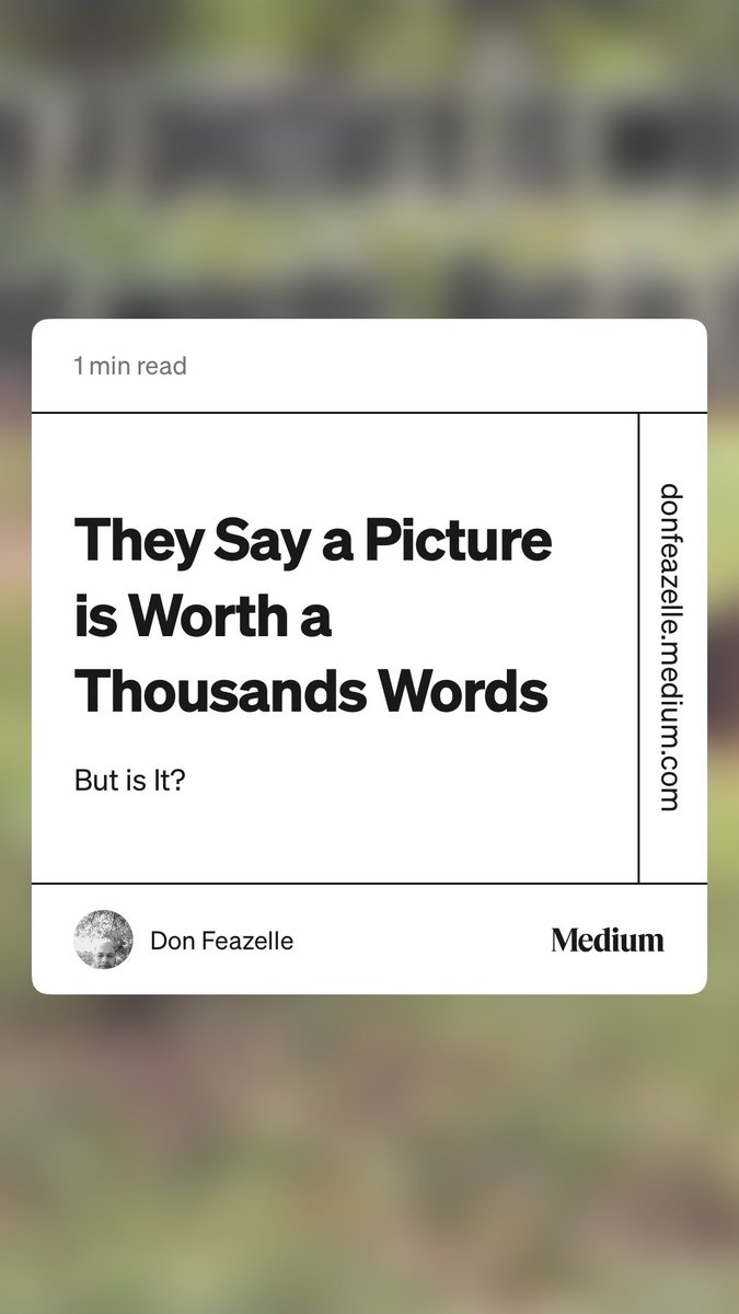DFeazelle's tweet photo. “They Say a Picture is Worth a Thousands Words” by Don Feazelle https://t.co/SBTlbxxSsL https://t.co/4lygNPhLOI