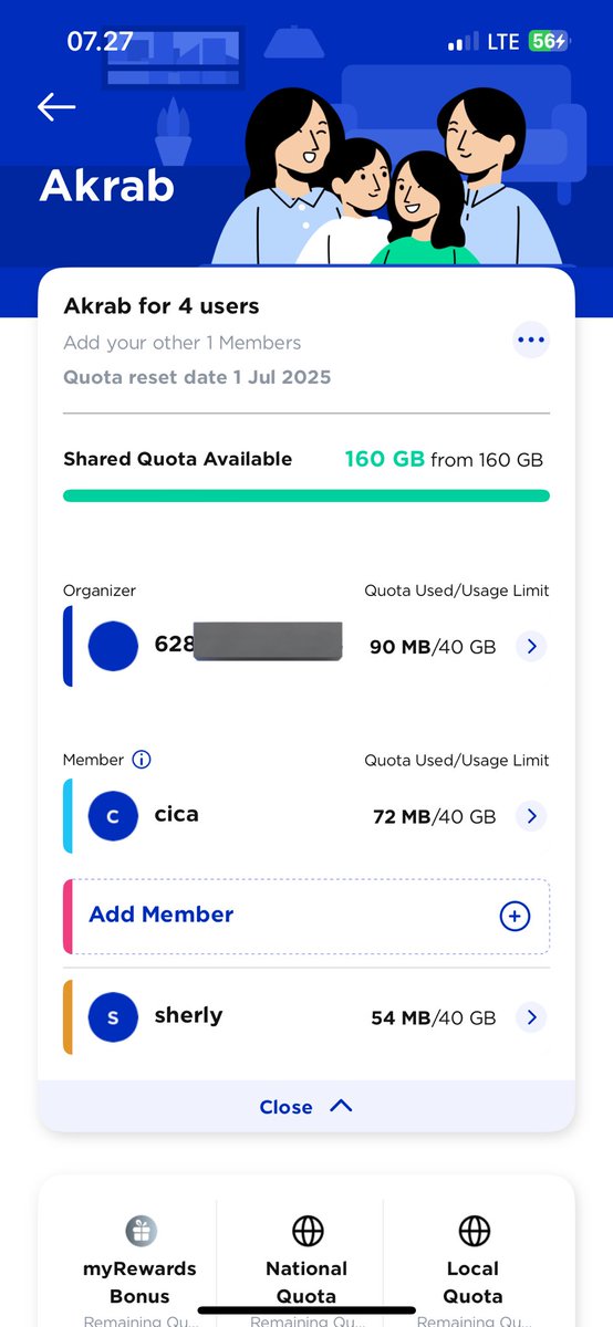 keyringitis's tweet photo. wts kuota akrab xl 160gb. bisa add nomor dulu yaaa, harganya 70k

#zonauang https://t.co/qdsHbK2gWG