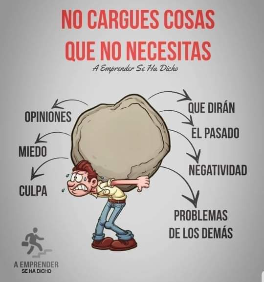 NO CARGUES COSAS QUE NO NECESITAS.