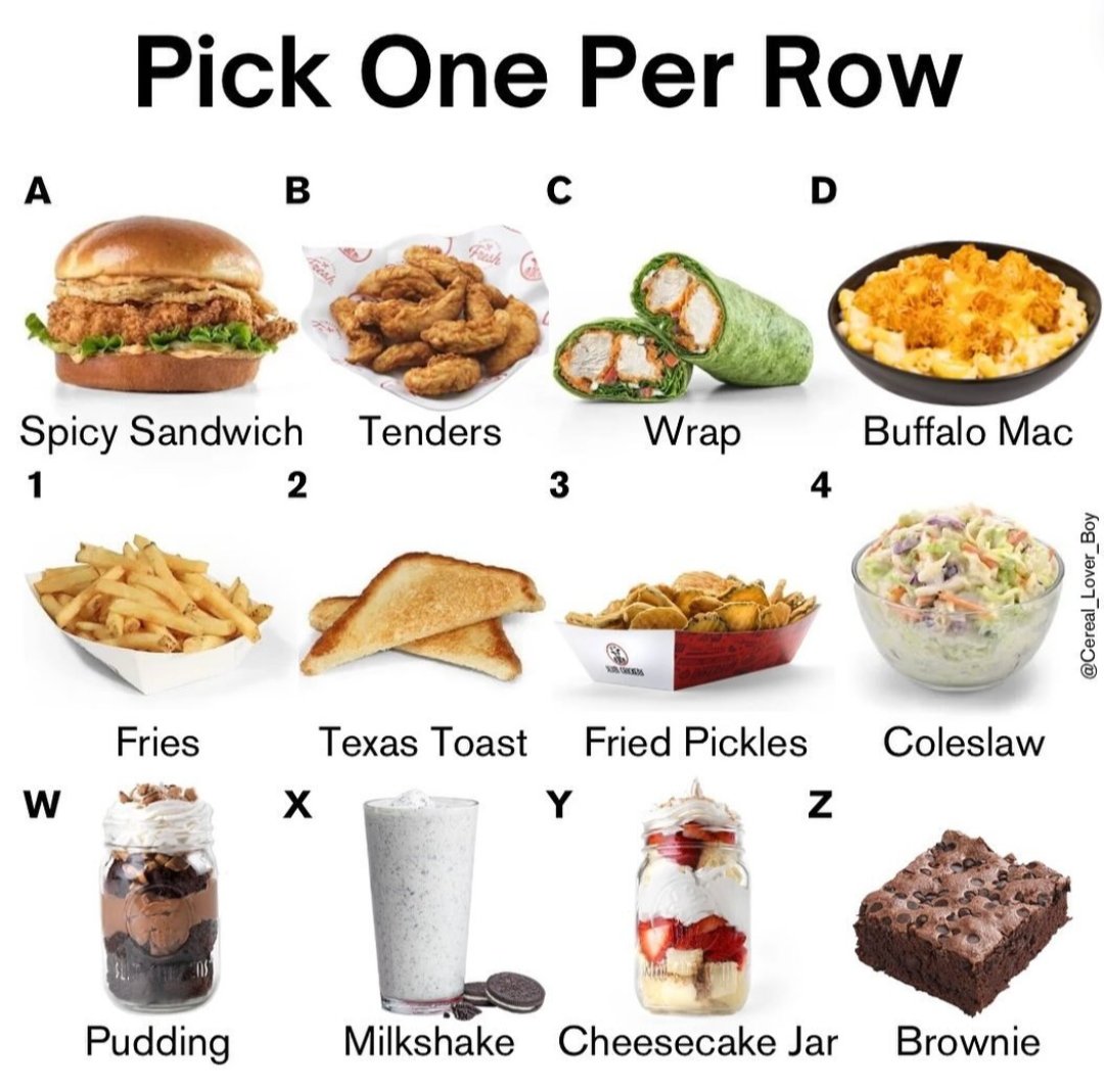 What are you having today?