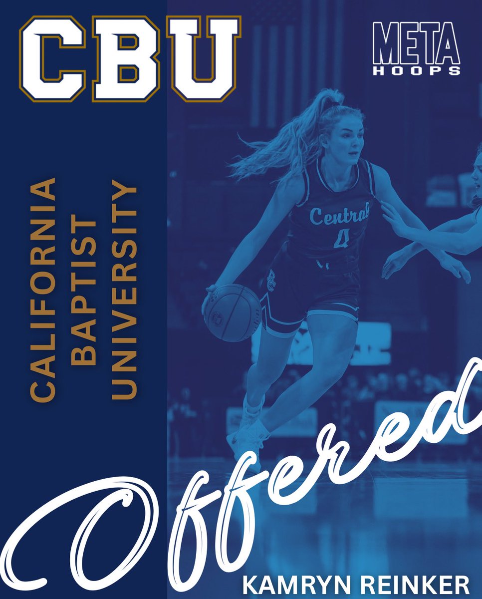 KamReinker's tweet image. After a great conversation with Coach Olson, I’m excited to receive an offer to continue my academic and athletic journey with @CBUwbb