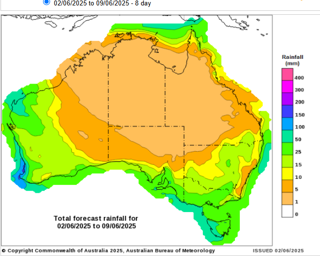 May (and the months before) was a tough month for the majority of the Australian cropping regions. This has left many in southern areas waiting anxiously for a break and sweating on the BOM's crayons being right this time!