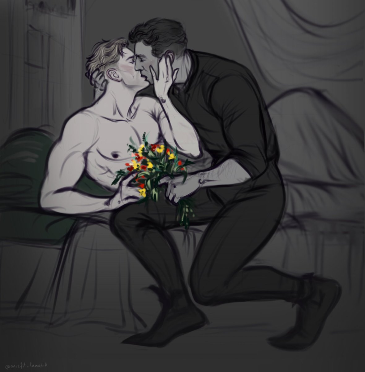 misfit_lunatik's tweet image. Little quick sketch for #hansryweek *flowers* 🌼
even though I don’t have much time but new obsession *UNLOCKED* so I must participate  #hansry