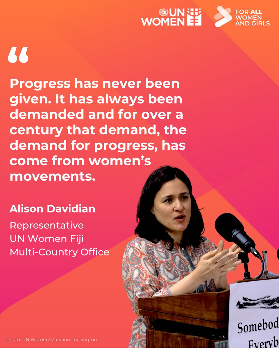 UN Women Pacific (@unwomenpacific) on Twitter photo #Fiji🇫🇯| "Gender equality isn’t just about women—it’s economies thriving, societies stabilising, humanity."
We are honoured that our UNW Rep <a href="/DavidianAli/">Alison Davidian</a> was Chief Guest at FWCC's Pacific gender violence training graduation. Congrats to 42 grads from 10 Pacific nations! #EVAWG #Fiji🇫🇯| "Gender equality isn’t just about women—it’s economies thriving, societies stabilising, humanity."
We are honoured that our UNW Rep <a href="/DavidianAli/">Alison Davidian</a> was Chief Guest at FWCC's Pacific gender violence training graduation. Congrats to 42 grads from 10 Pacific nations! #EVAWG
