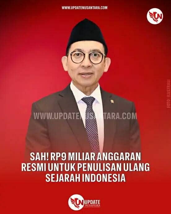 Motifnya apa ya sejarah Indonesia mau ditulis ulang???