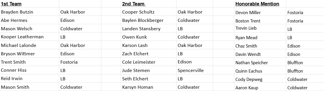 LBEagleBaseball's tweet photo. 2025 Bluffton All-District Team https://t.co/ChRWJXrge6